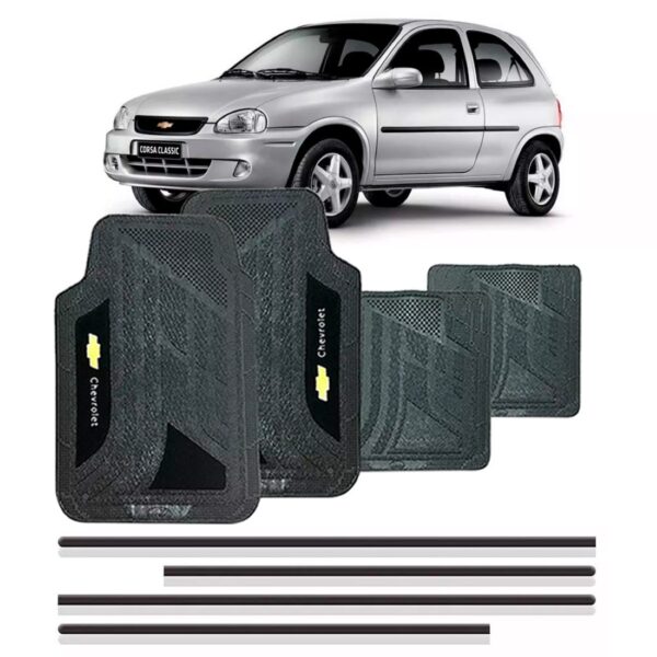 Kit Friso Lateral Corsa 1994 A 1997 2p (fino) + Jogo Tapete