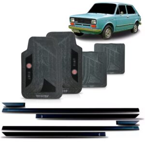 Friso Lateral Fiat 147 Oggi Spazio Colante + Jogo Tapete.