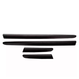 Friso Lateral Clio 2014 A 2017 Preto 4 Portas + Jogo Tapete Preto