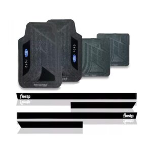 Kit Friso Lateral Fiesta 2005 A 2018 4p + Jogo Tapete Em Pvc