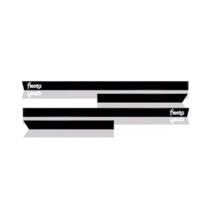 Kit Friso Lateral Fiesta 2005 A 2018 4p + Jogo Tapete Em Pvc