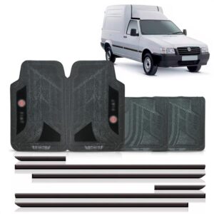 Kit Friso Lateral Fiat Fiorino Fino + Jogo Tapete Pvc Oferta