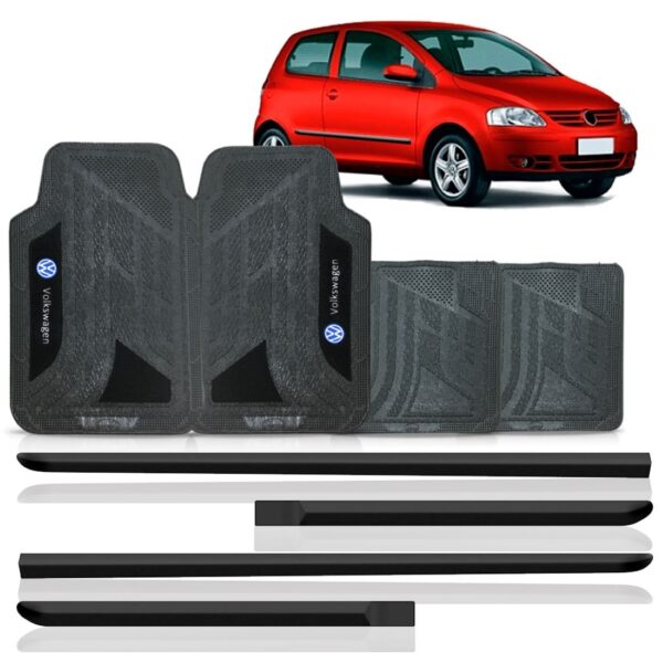 Kit Friso Lateral Fox 2003 A 2010 2 Portas Com Jogo Tapete