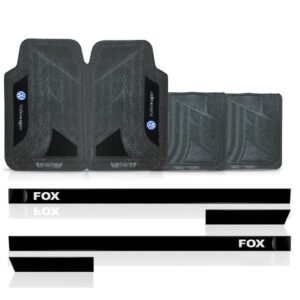 Borrachão Lateral Fox 2003/10 2p Personalizado + Jogo Tapete Preto