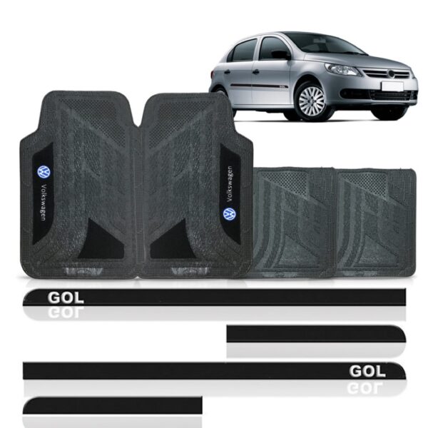 Borrachão Lateral Gol 2013/17 4p Personalizado + Jogo Tapete