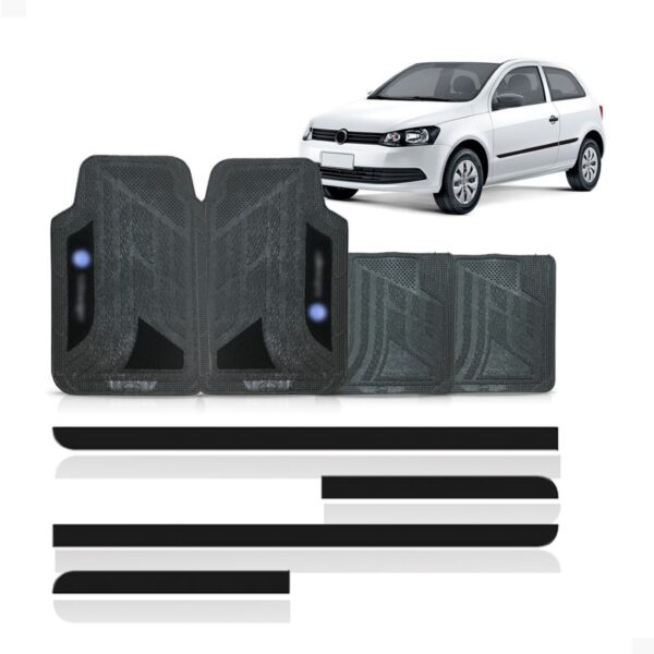 Kit Friso Lateral Gol 2013 A 2017 2pts Com Jogo Tapete Pvc