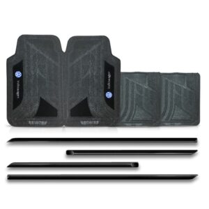 Friso Lateral Gol/voyage 2013 A 2017 4p Preto + Jogo Tapete