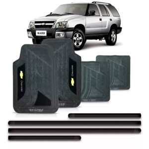 Friso Lateral Chevrolet Blazer 2000 A 2012 + Jogo Tapete