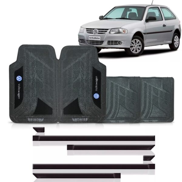 Kit Friso Lateral Gol Glll 2000 2004 Modelo 2p C/jogo Tapete