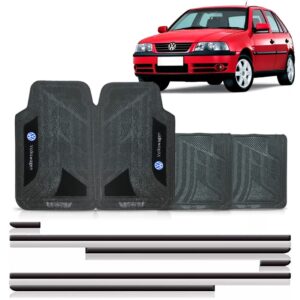 Kit Friso Lateral Gol/parati Giii 00/04 4p + Jogo Tapete Pvc