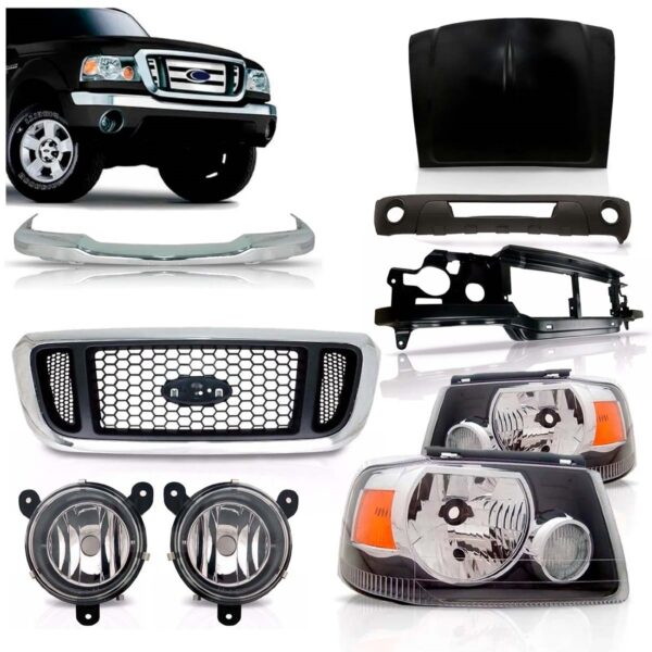 Kit Frente Ranger Completo 2005 2006 2007 2008 2009 Preto