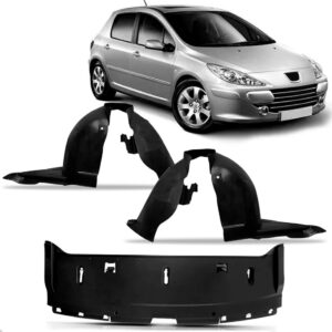 Kit Defletor C/ Par De Asa Urubu Peugeot 307 Ano 2007 A 2012