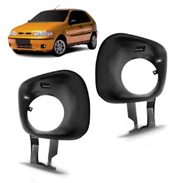 Par Moldura Milha Palio 2001 2002 2003 Copo Preto