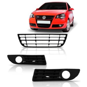 Tela Frontal Inferior Polo + Par Tela Frontal Milha 07 A 12 Preto