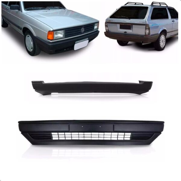 Jogo Parachoque Parati 1987 A 1995 Dianteiro Traseiro Preto