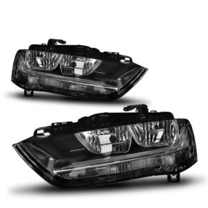 PAR FAROL AUDI A4 2013 A 2015 FOCO DUPLO MASCARA NEGRA TYC