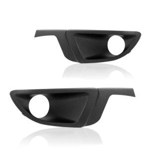 Par Tela Frontal Moldura Milha Auxiliar Siena 12 A 14 C/furo Preto