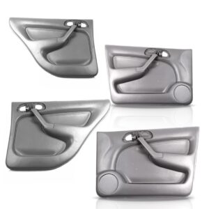 Kit Forros Porta Gol 1999 A 2005 Dianteiro E Traseiro Cinza Cinza