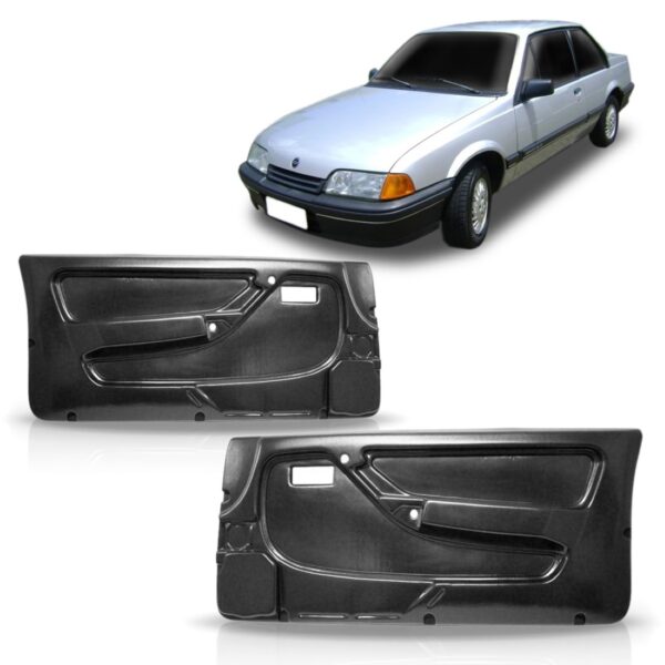 Par Forro Porta Monza 1991 A 1995 Dianteiro 2 Portas Preto