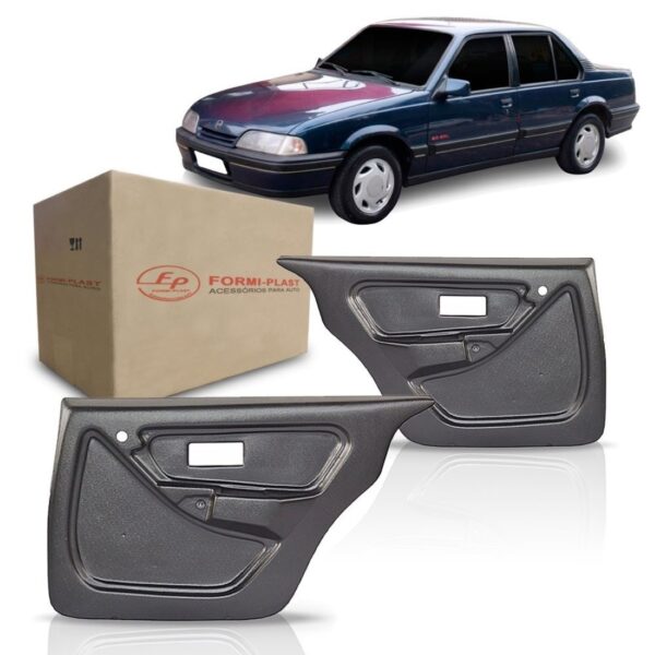 Jogo Forro Porta Monza 1989 90 A 1997 Traseiro 4 P Preto