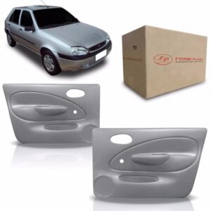 Par Forro Porta Fiesta 4p 1996 A 2001 Manual Dianteiro Cinza Cinza