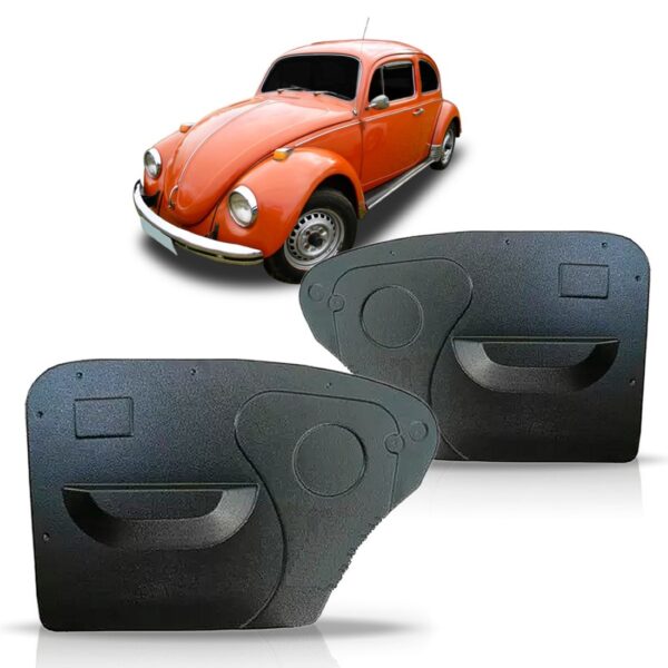 Jogo Forro Porta Fusca 1978 À 1994 Traseiro Preto