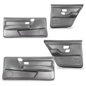 Kit Forro Porta Santana 1991 A 1998 Dianteiro E Traseiro Cinza