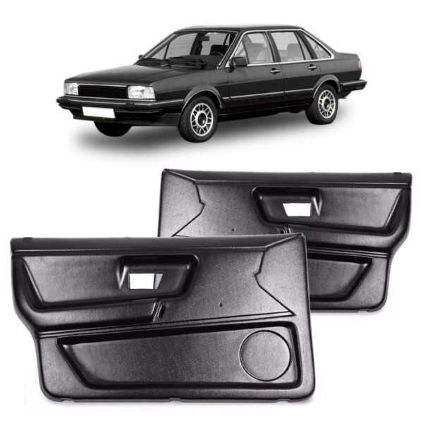 Par Forro Porta Para Santana 1985 A 1990 4 Portas Dianteiro Preto
