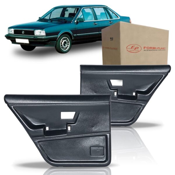 Par Forro Porta Santana 1985 A 1990 04 Portas Traseiro Preto