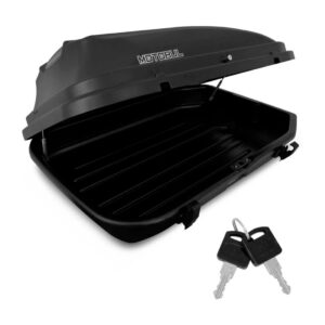 Rack Teto Mobi 2016 A 2018 Preto Aluminio Com Maleiro 270 Preta