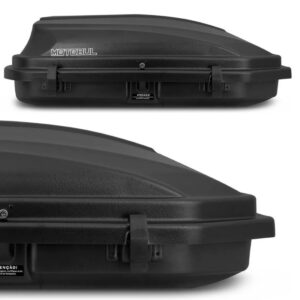 Rack Teto Mobi 2016 A 2018 Preto Aluminio Com Maleiro 270 Preta