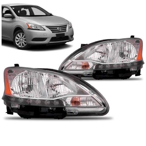 Par Farol Sentra 2014 2015 2016 2017 Com Led Marca Eagle