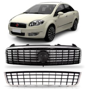 Kit Tela Inferior E Sup Linea 2008/2013 Com Friso Cromado Preto