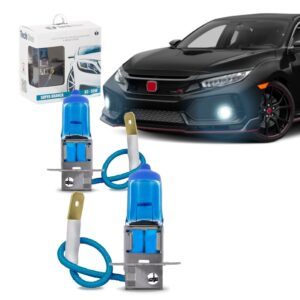 04 Lâmpadas Super Branca Tipo Xenon 8500k H3 55w