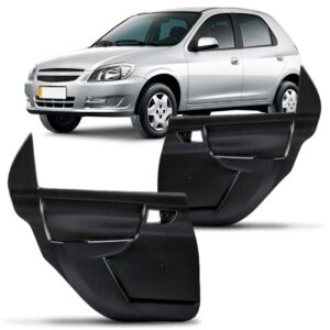 Forro Porta Celta 4 Portas Traseiro Vidro Manual - 04 Portas Preto