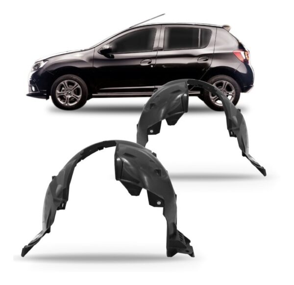 Par Protetor Caixa De Roda Dianteiro Sandero Logan 2014/