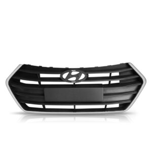 Parachoque Hb20 2016 A 2018 Hatch + Grade Friso Novo Preto