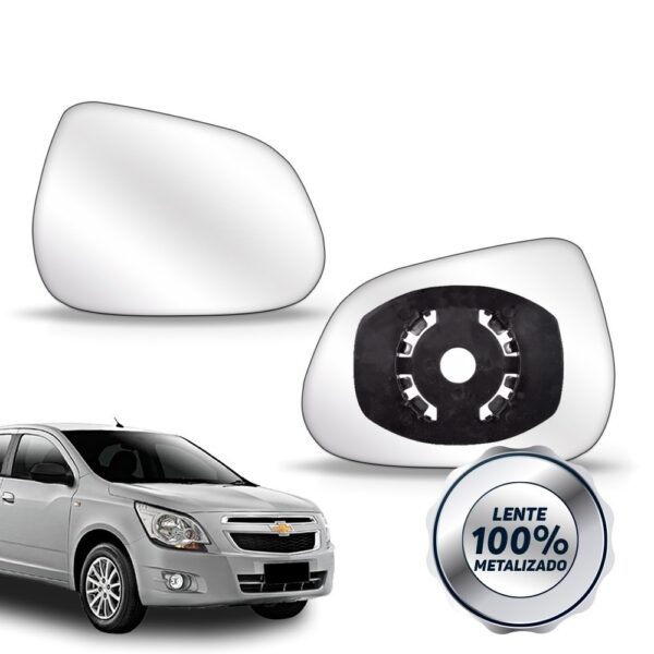Par Lente Retrovisor Cobalt 2012 A 2017 Com Base. Não