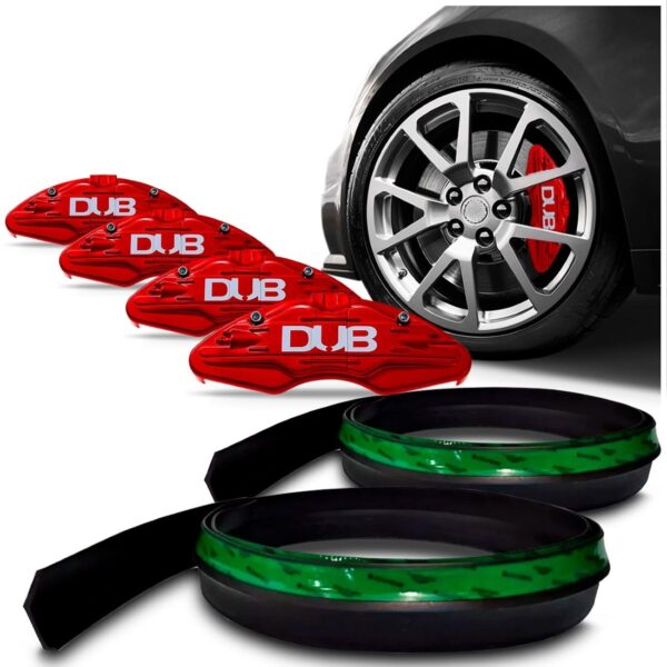 Par Spoiler Universal + Par De Capa De Pinça Dub Preto