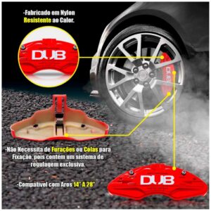 Par Spoiler Universal + Par De Capa De Pinça Dub Preto