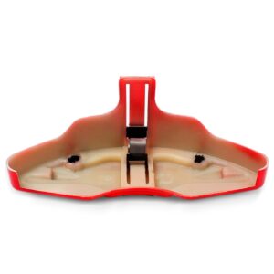 Kit Par Capa Pinça Para Freio Vermelha E Spoiler Universal Vermelho