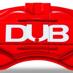 Capa Pinça De Freio Vermelha Dub Universal Kit 4 Peças Br2 Vermelho
