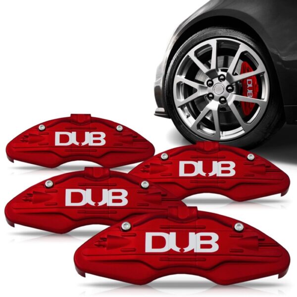 Capa Pinça Freio Esportiva Dub Cereja Kit 4 Peças Cereja