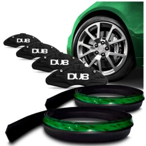 Par Spoiler Universal + Par De Capa De Pinça Dub Preto