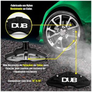 Par Spoiler Universal + Par De Capa De Pinça Dub Preto