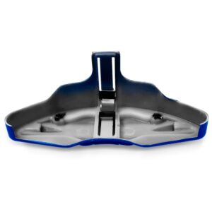 Kit 4 Spoiler Universal Flexível Com Capa De Pinça Azul Preto