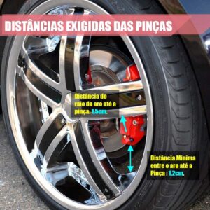 Kit 04 Capa Pinça Freio Esportiva Dub Azul Azul