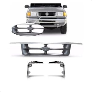 Kit Grade Pickup Ranger 1994 A 1997 Cromada Com Aro Farol Plástico
