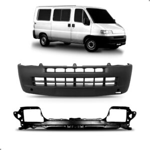 Kit Parachoque E Painel Para Fiat Ducato 95 A 2004 1a Linha  Preto