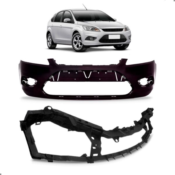 Kit Envolvente E Painel Focus 2009 A 2012 2013 1a Linha  Preto